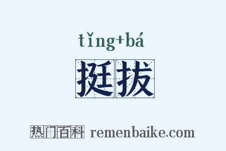 挺拔是什么意思的图片